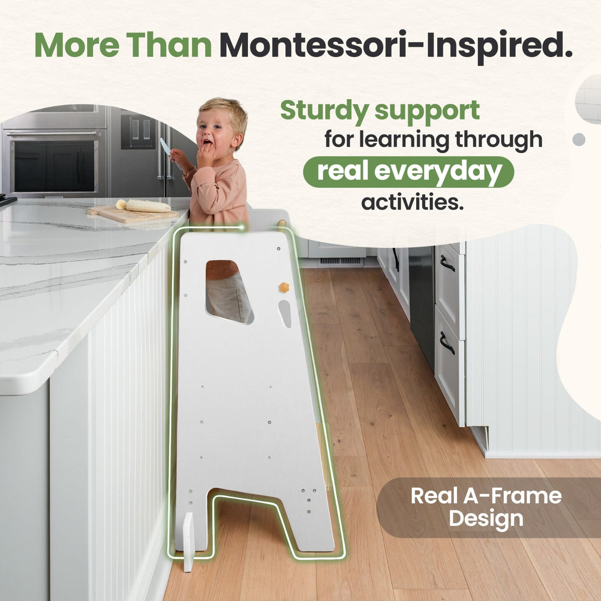 Adjustable Montessori Toddler Tower