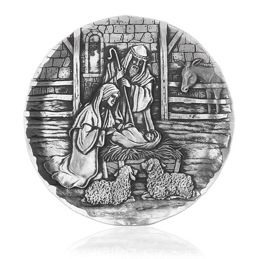 Wendell August Nativity Scene Aluminum Coaster