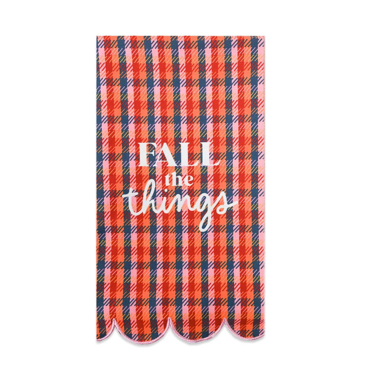 Fall Plaid Cotton Tea Towel