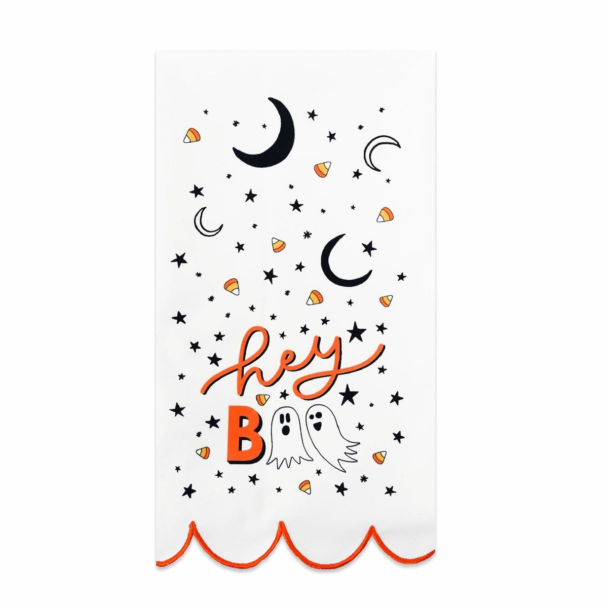 Hey Boo Cotton Halloween Tea Towel