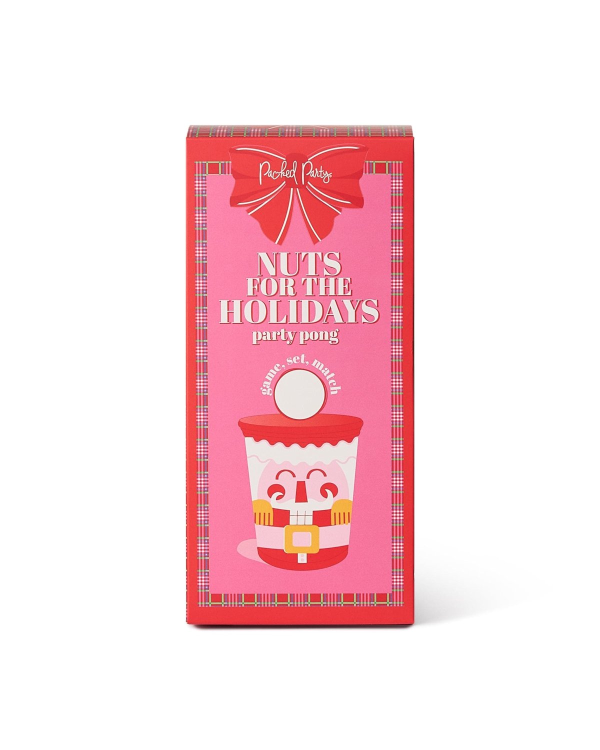 Christmas Nutcracker Pong Party Set — 12 Cups & 2 Balls