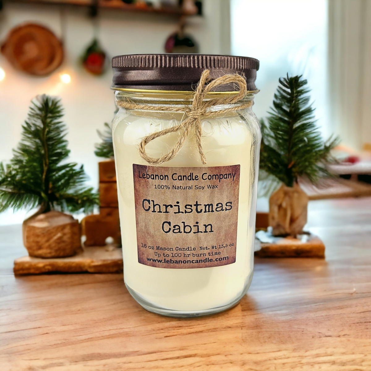 Lebanon Christmas Cabin Soy Candle — 16.5 oz