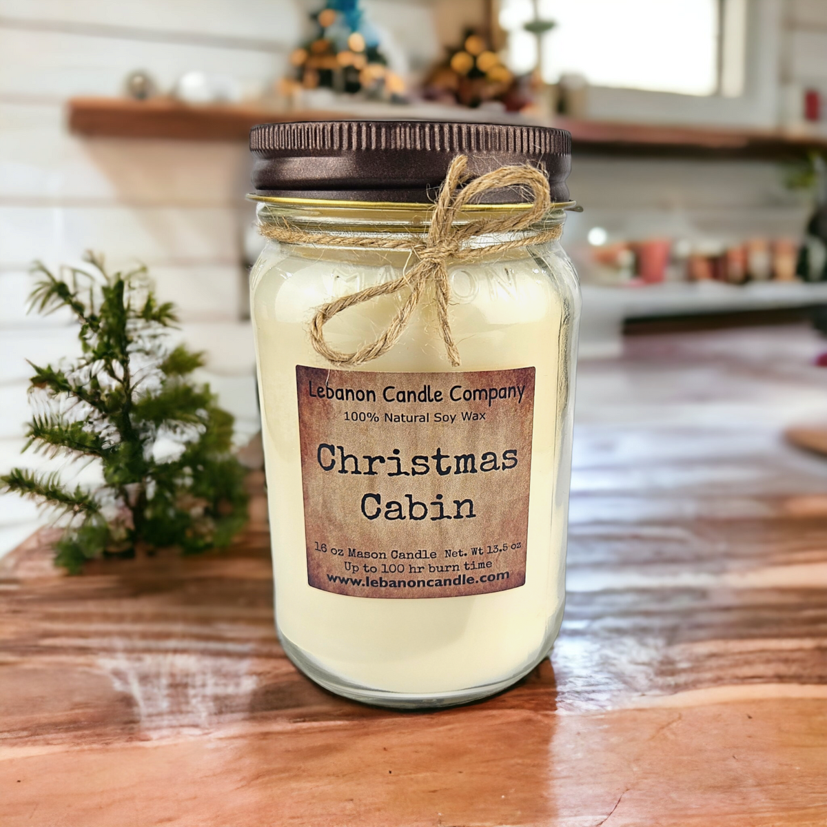 Lebanon Christmas Cabin Soy Candle — 16.5 oz