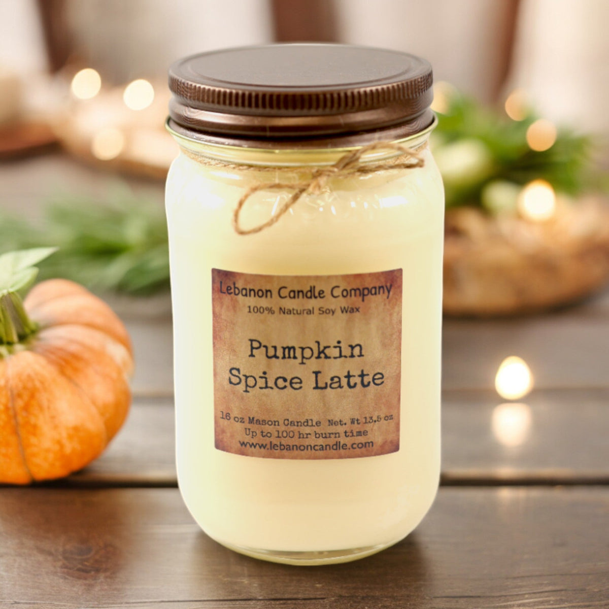 Lebanon Pumpkin Spice Latte Soy Candle — 16.5 oz