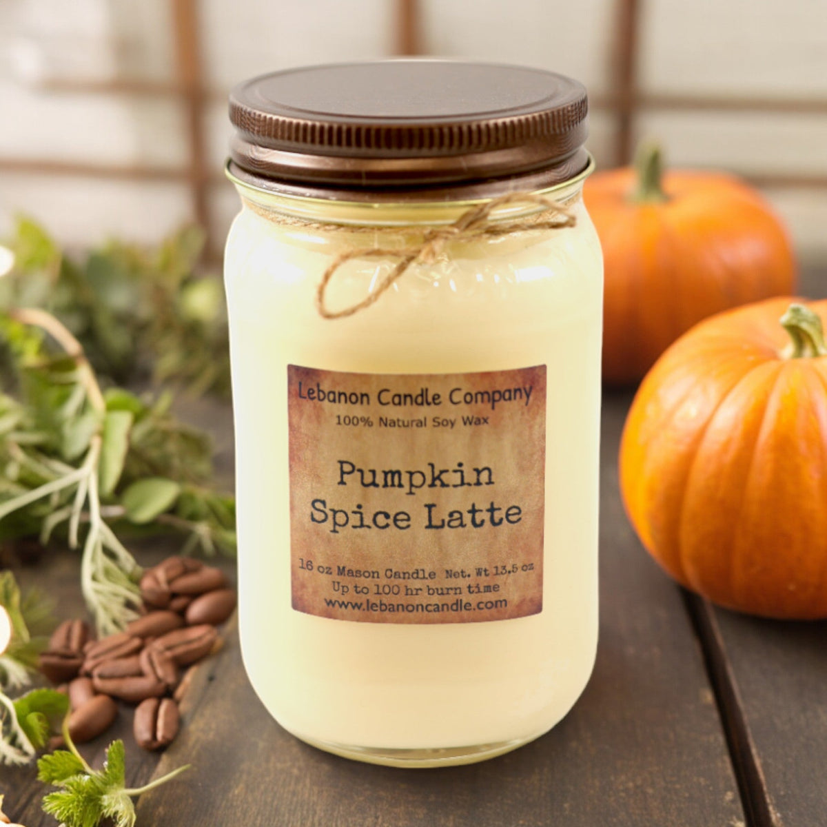 Lebanon Pumpkin Spice Latte Soy Candle — 16.5 oz