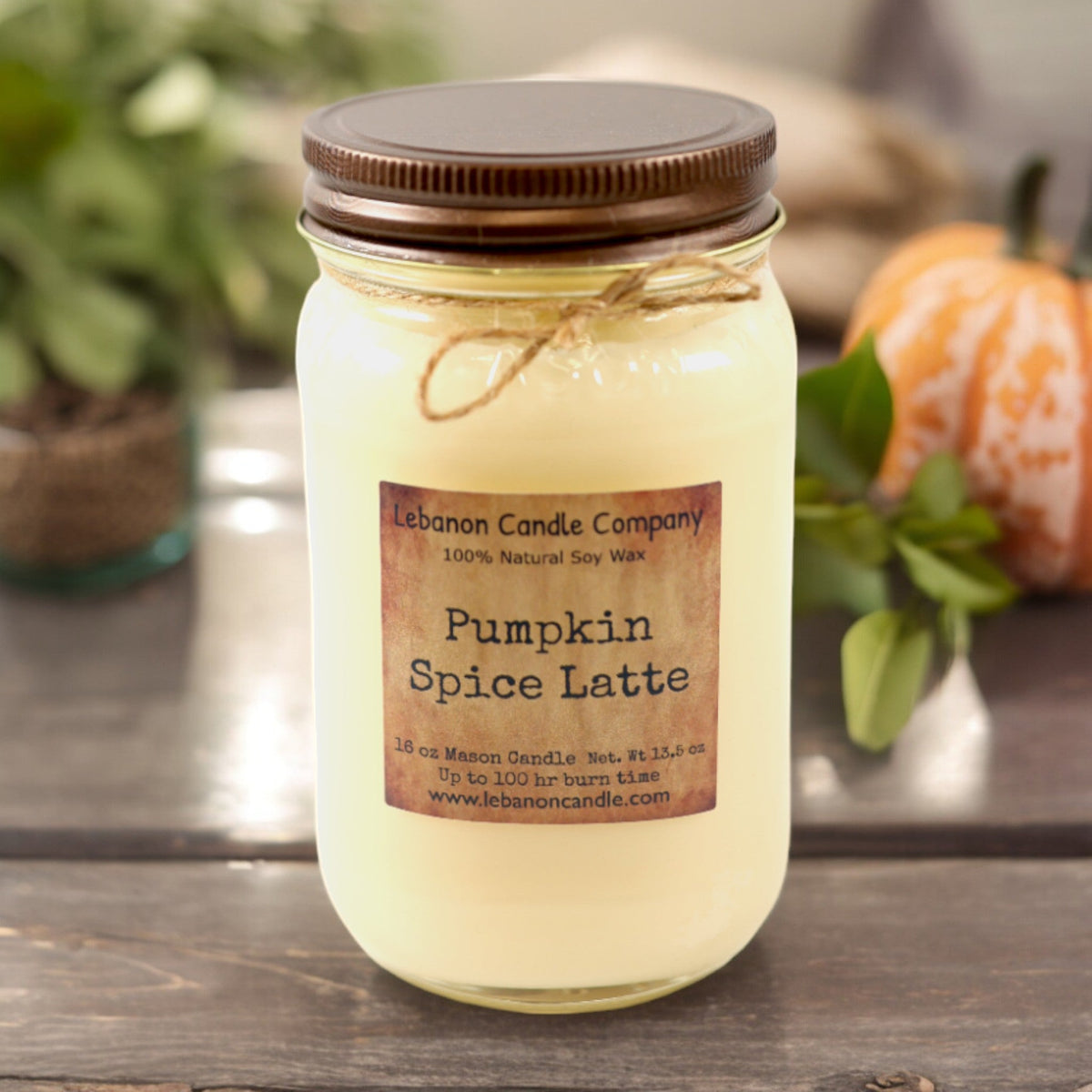 Lebanon Pumpkin Spice Latte Soy Candle — 16.5 oz