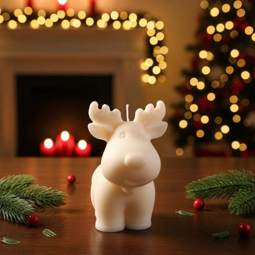 Reindeer Soy Christmas Candle