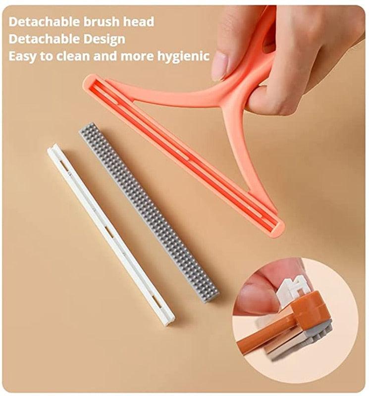 Reusable Double-Sided Pet Hair & Lint Scraper