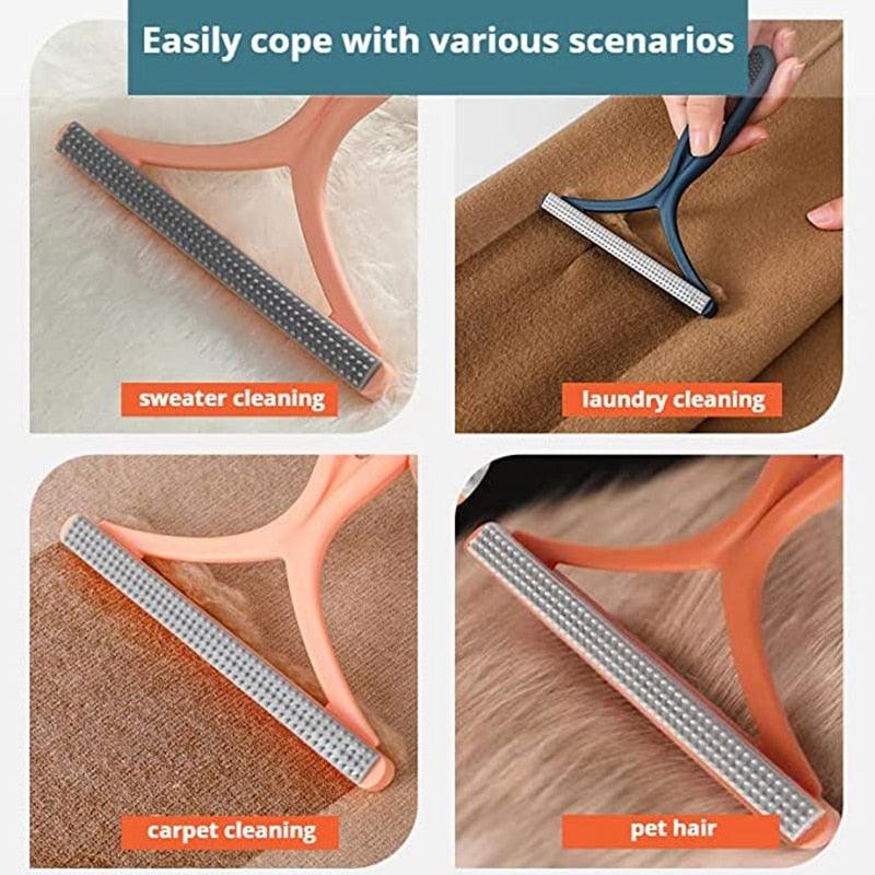 Reusable Double-Sided Pet Hair & Lint Scraper
