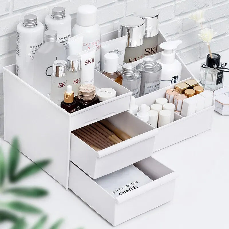 9-Bin Desktop Makeup & Skincare Organizer