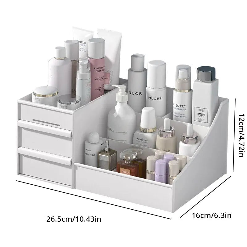 9-Bin Desktop Makeup & Skincare Organizer