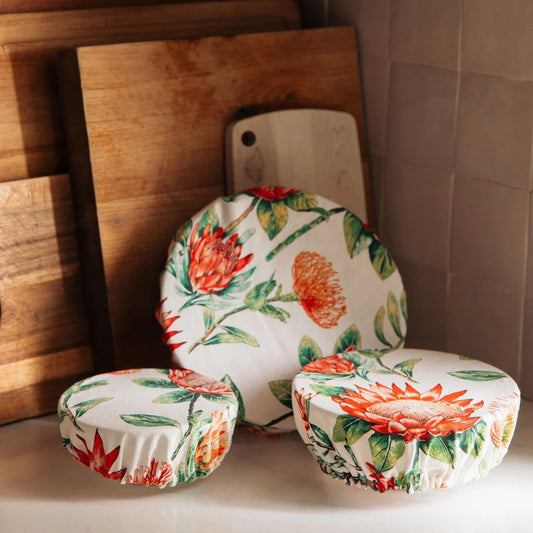 Reusable Cotton Bowl Covers — Set of 3