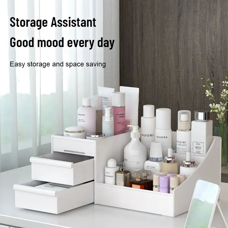 9-Bin Desktop Makeup & Skincare Organizer