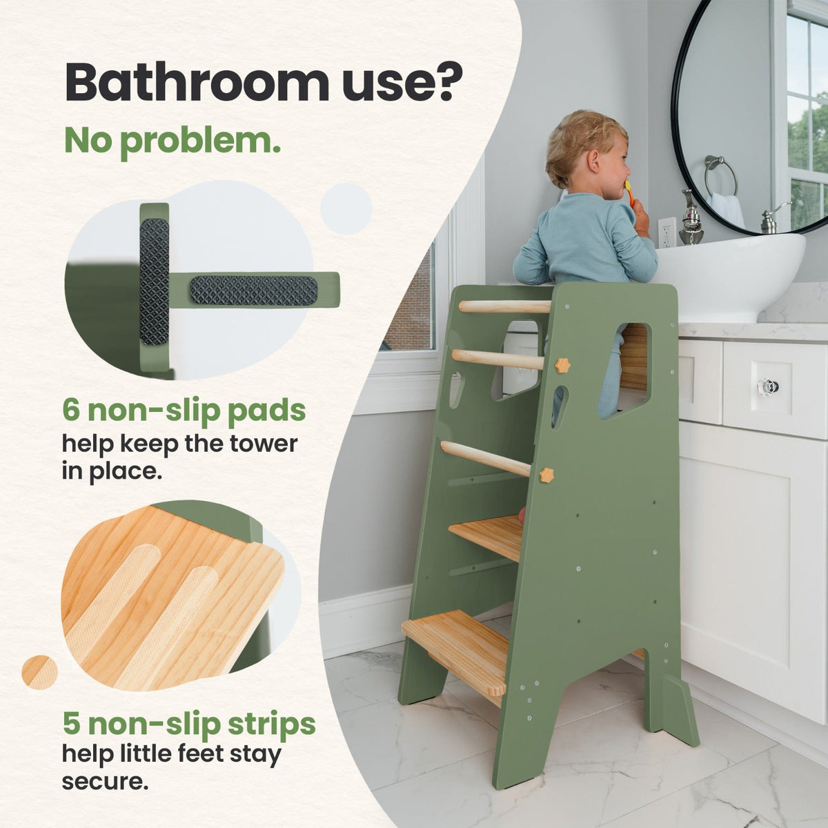 Adjustable Montessori Toddler Tower