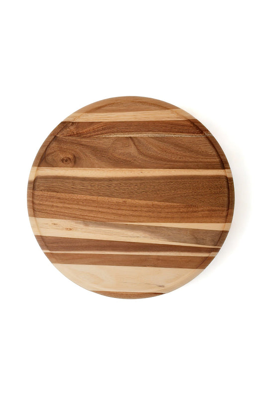 15-Inch Round Wood Charcuterie Serving Board