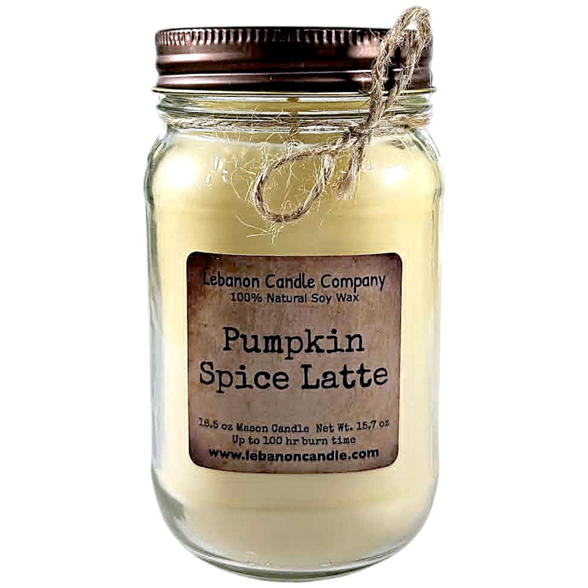 Lebanon Pumpkin Spice Latte Soy Candle — 16.5 oz