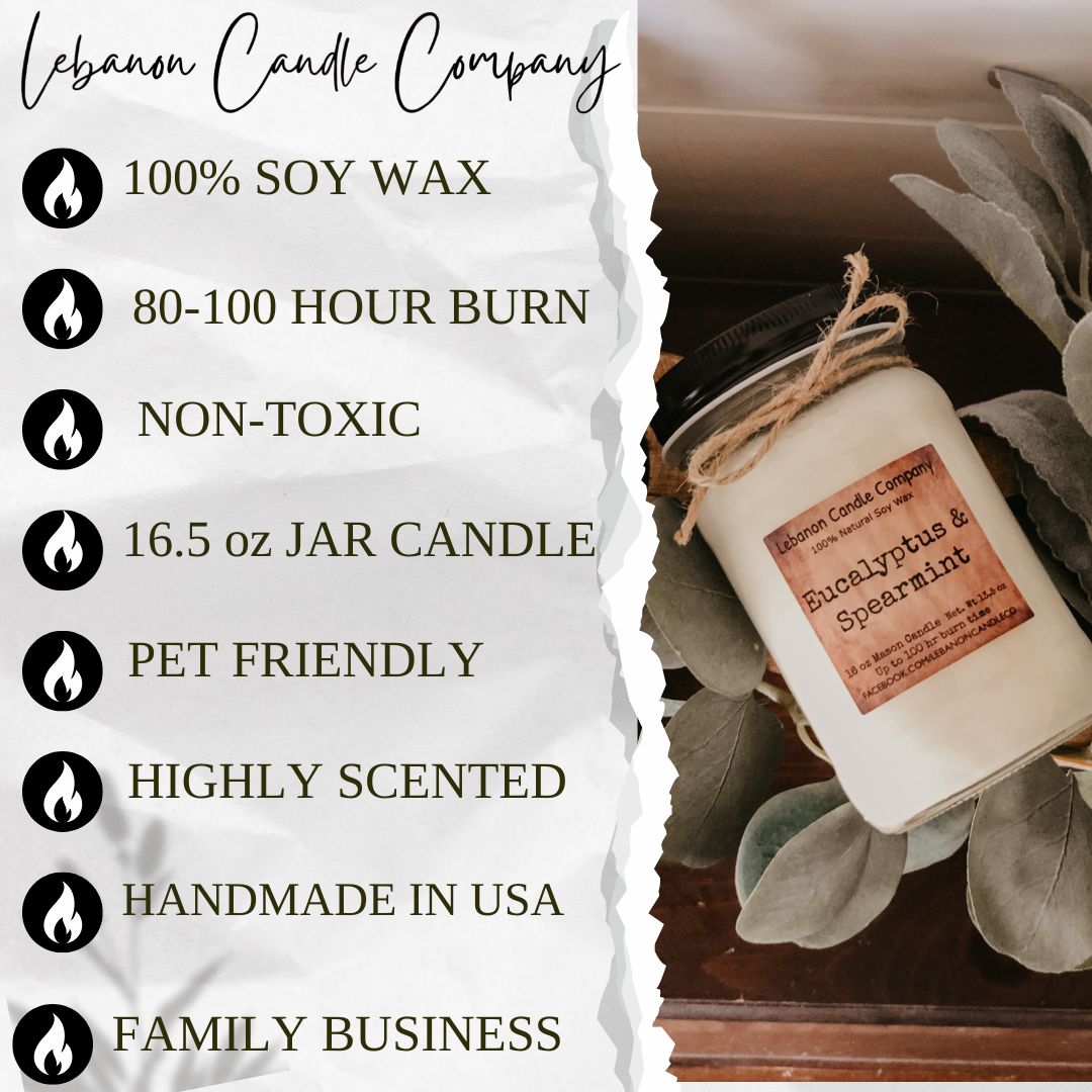 Lebanon Christmas Cabin Soy Candle — 16.5 oz