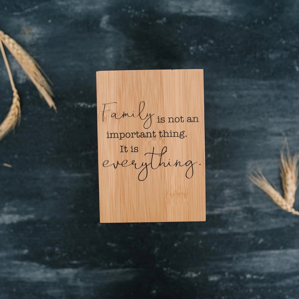 Bamboo Kitchen Utensil Holder – Family Quote