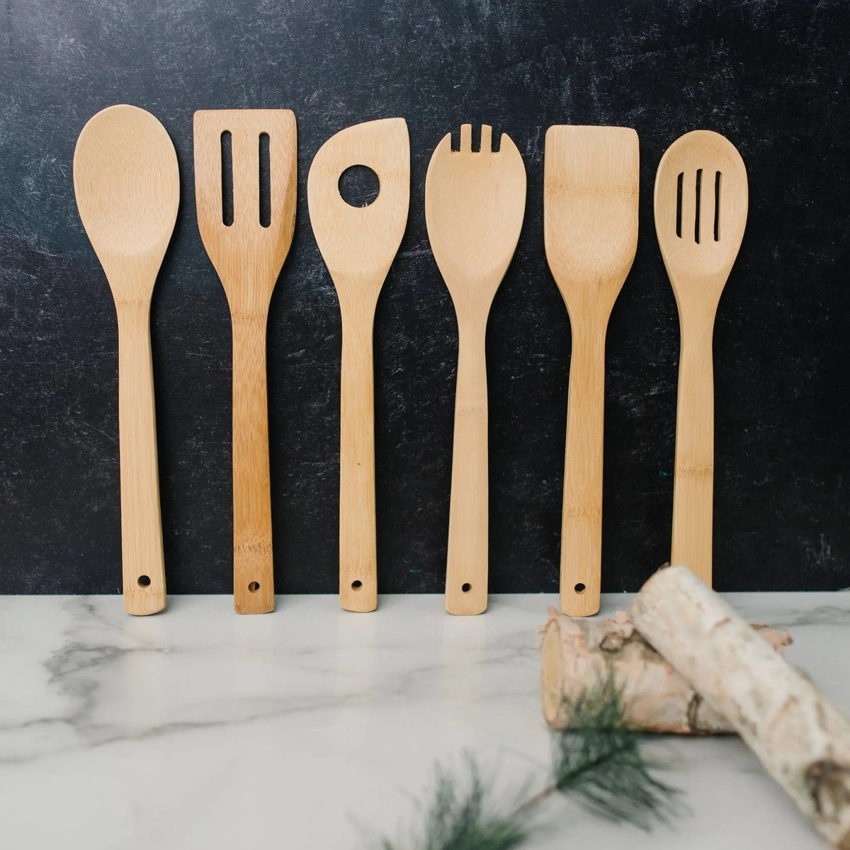 Bamboo Kitchen Utensil Holder – Family Quote