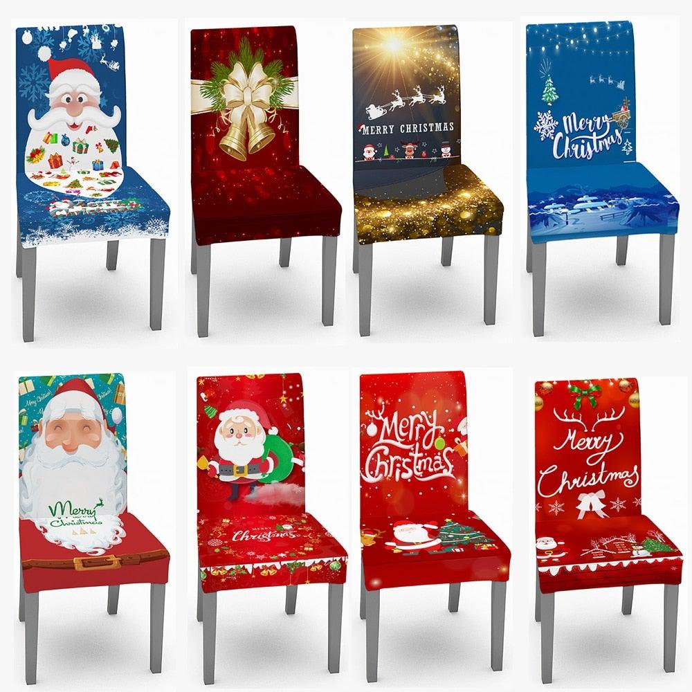 Christmas Dining Chair Slipcovers – 1, 2, 4 or 6 Pack