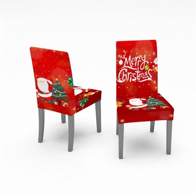 Christmas Dining Chair Slipcovers – 1, 2, 4 or 6 Pack