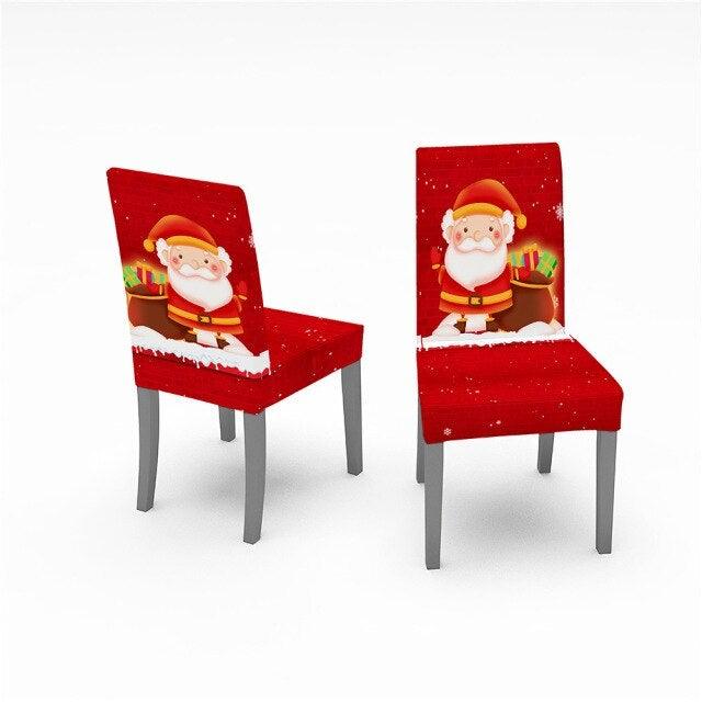 Christmas Dining Chair Slipcovers – 1, 2, 4 or 6 Pack