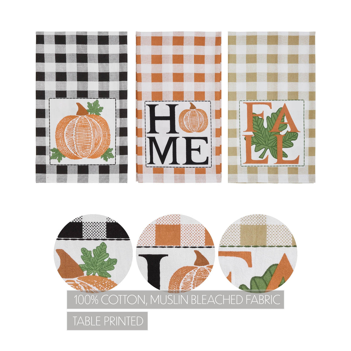 Fall Harvest Kitchen Towel Set – 3 Pieces