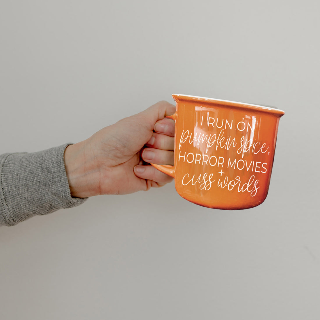Pumpkin Spice & Horror Movies Ceramic Mug