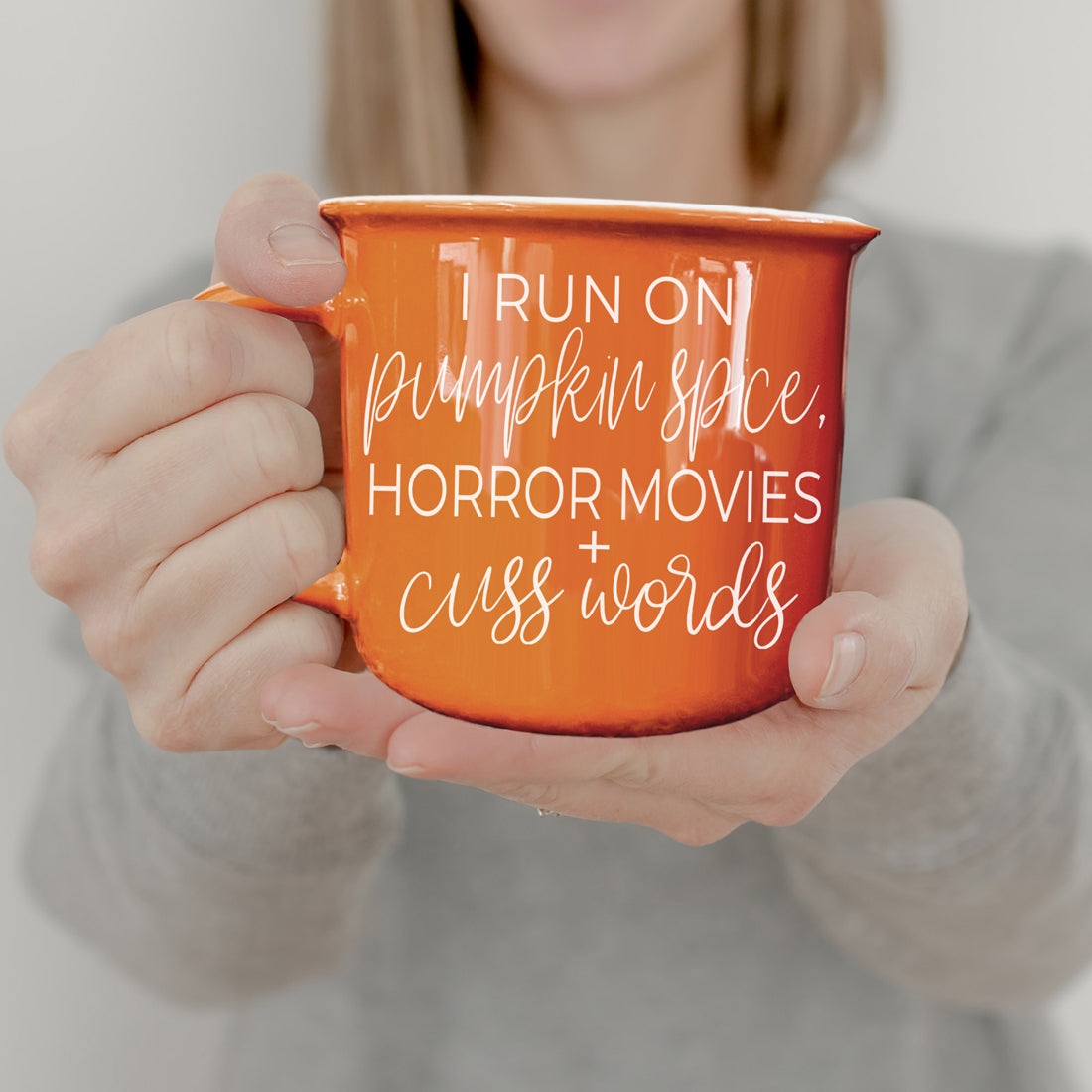 Pumpkin Spice & Horror Movies Ceramic Mug