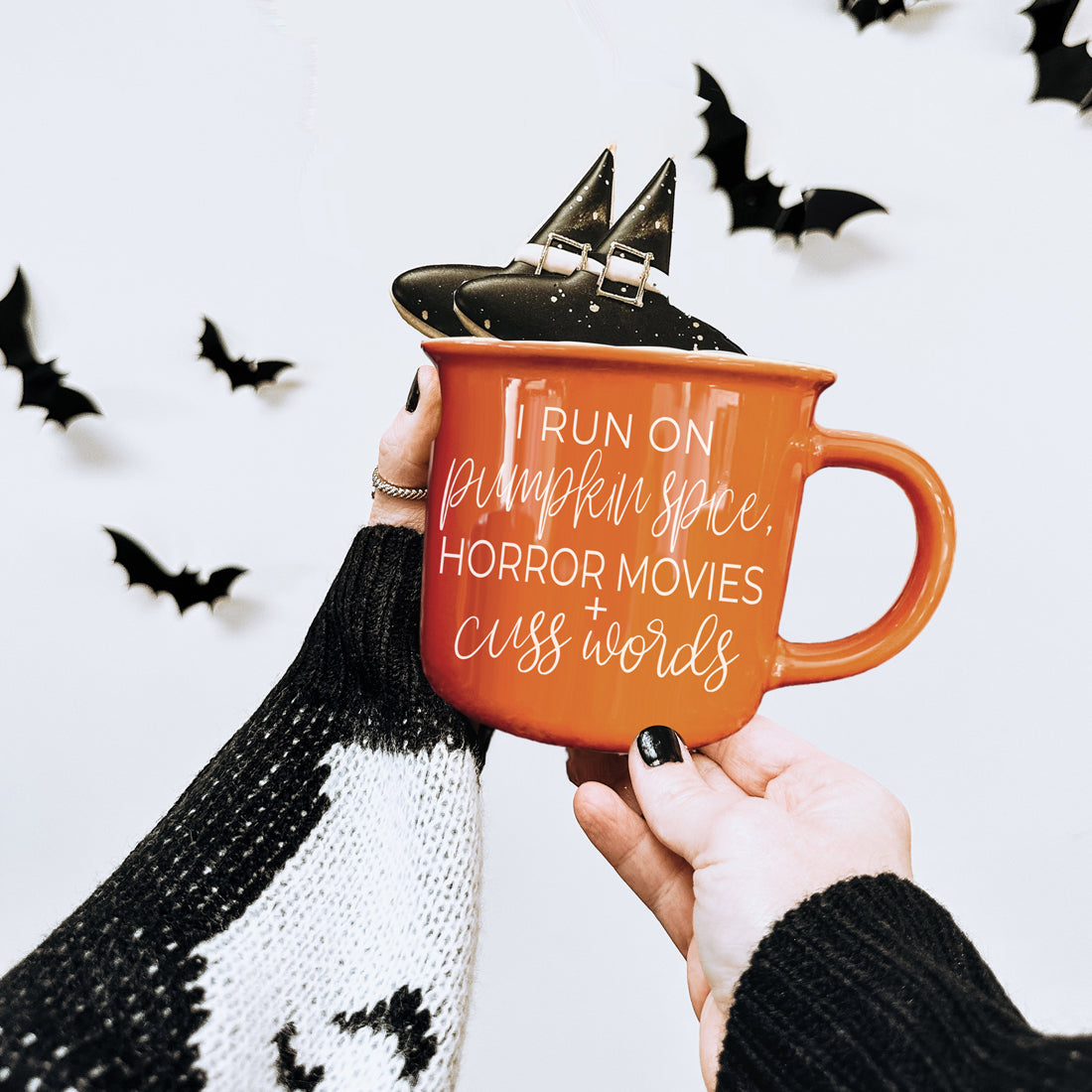 Pumpkin Spice & Horror Movies Ceramic Mug