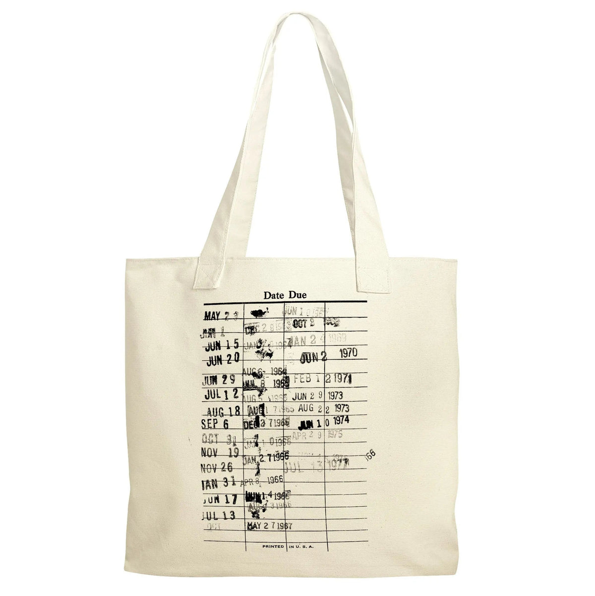 Library Checkout Canvas Tote Bag