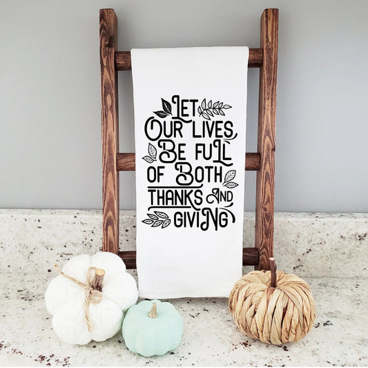 Thankful Thanksgiving Kitchen Towel