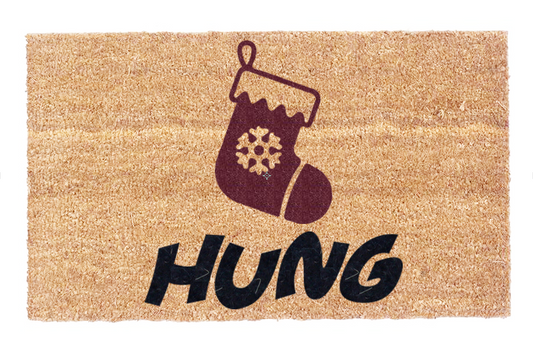 Christmas Stockings Natural Coir Doormat