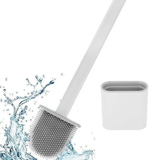 Silicone Toilet Brush with Ventilated Holder