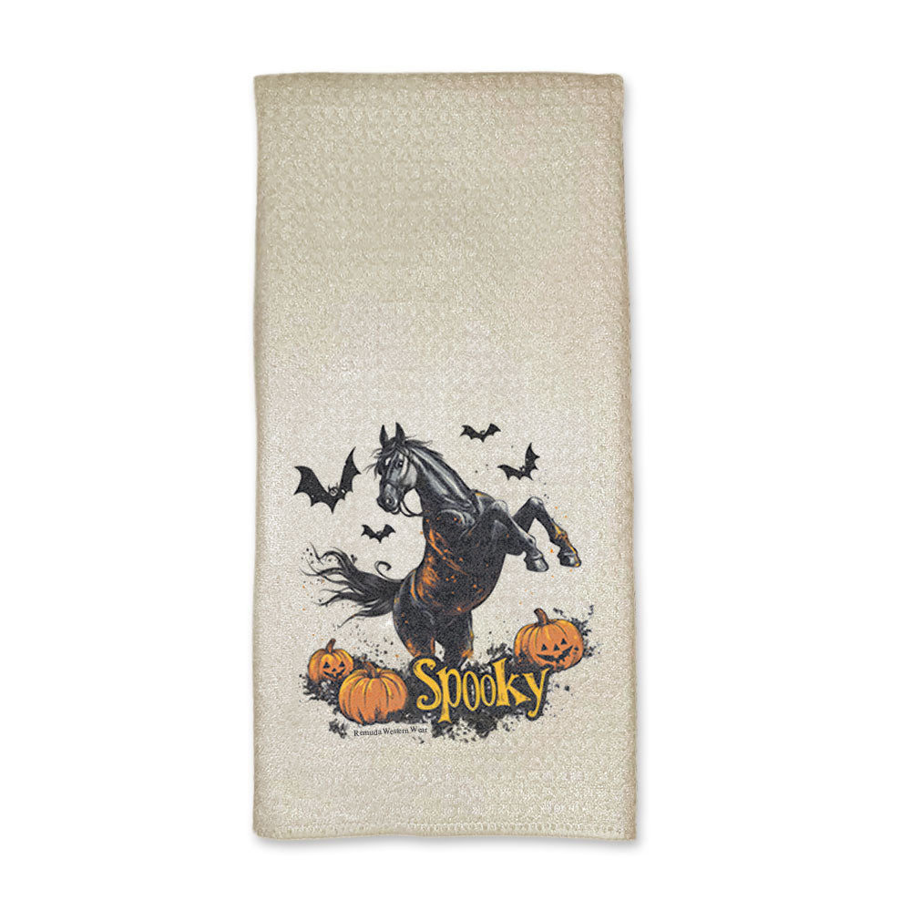 Spooky Western Horse Halloween Kitchen Towel Set