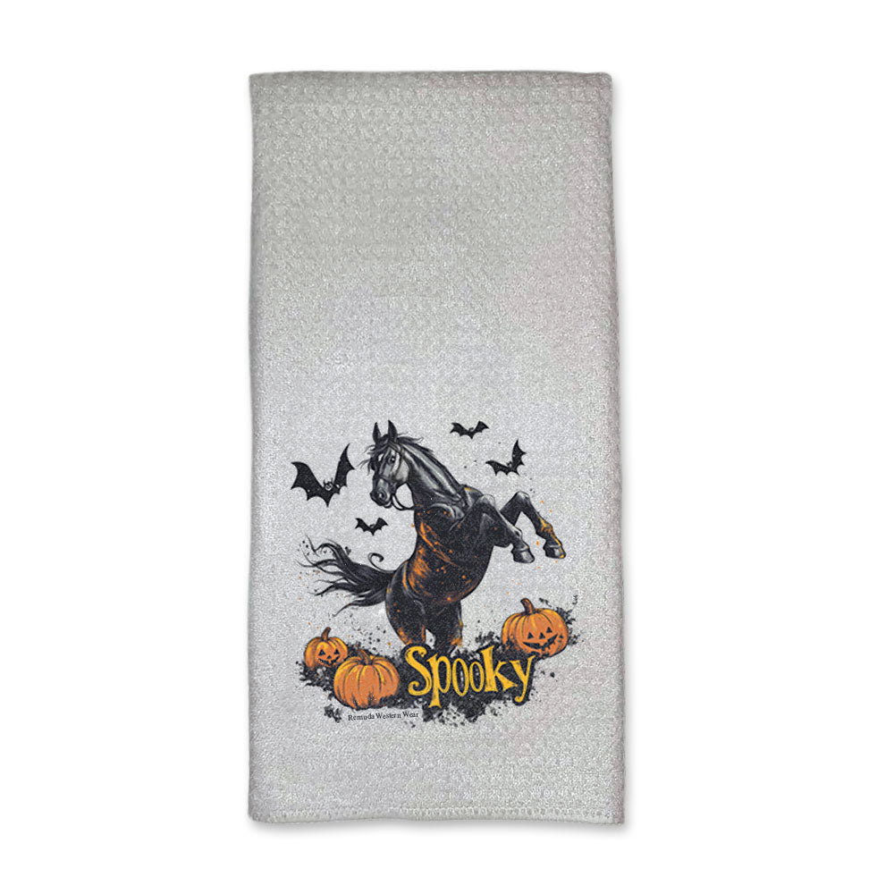 Spooky Western Horse Halloween Kitchen Towel Set