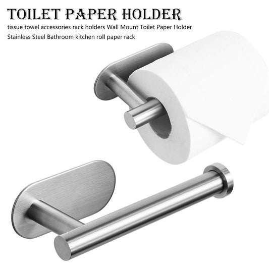 Self-Adhesive Stainless Steel Toilet Paper Holder