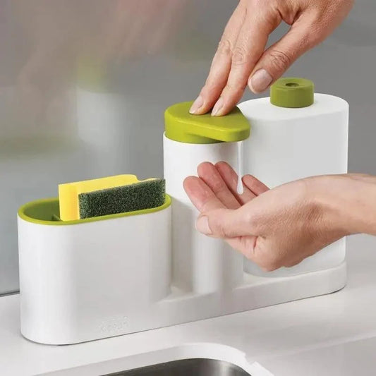 3-in-1 Soap Dispenser & Sponge Organizer