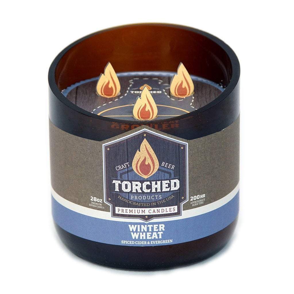 Winter Wheat Soy Wax Beer Bottle Candle
